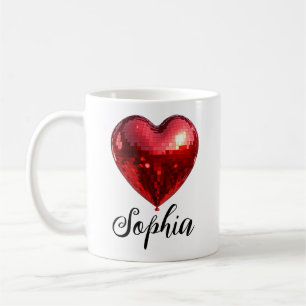 Mug Coeur Disco Personnalisé