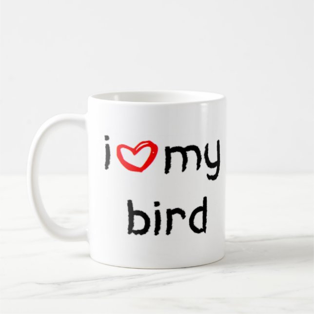 Mug coeur d'oiseaux (Gauche)