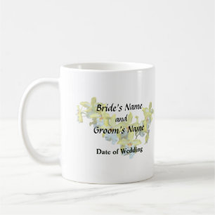 Mug Coeur d'orchidées Vuylstekeara jaune et blanc