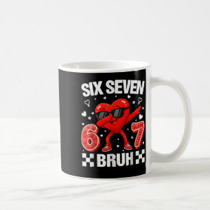 Mug Cœur Drôle 67 Bruh Saint-Valentin Six Sept Mème Ge