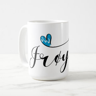 Mug Coeur du drapeau Frøya, Trøndelag, Norvège