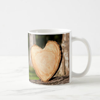 Mug coeur en bois
