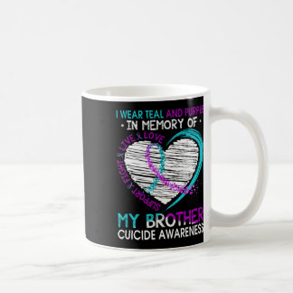 Mug Coeur En Mémoire De Mon Frère Sensibilisation Au S