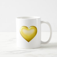 Coeur en verre d'or