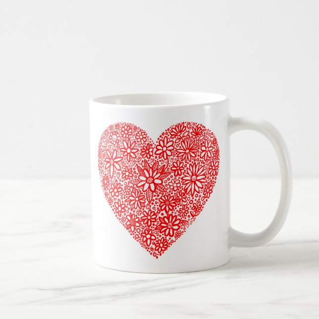 Mug Cœur Flocké (Droite)