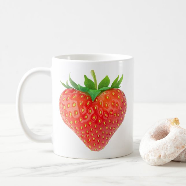 Mug Coeur fraise (Avec donut)