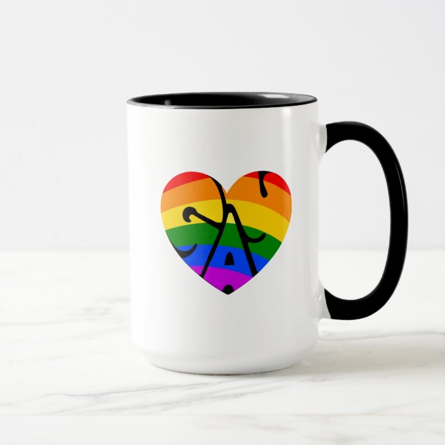 Mug Coeur gay (Droite)