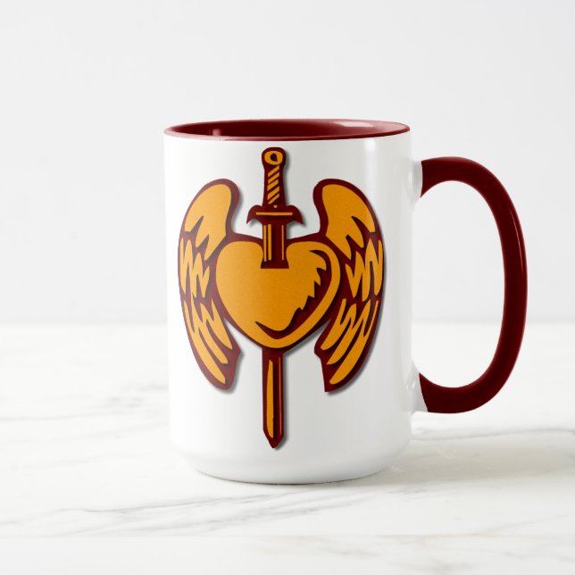 Mug Coeur guerrier d'Angel (Droite)