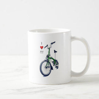 Mug Coeur I mon Brompton (vert)