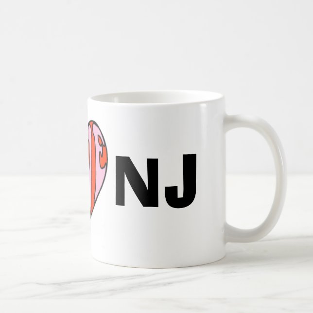Mug coeur, I, NJ (Droite)