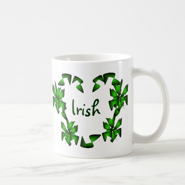 Mug Coeur Irlandais - Personnalisable (Droite)