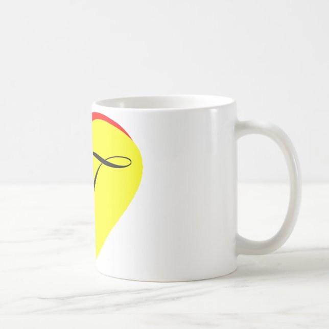 Mug Coeur Jaune Rouge T Faire-part de mariage Le MUSÉE (Droite)