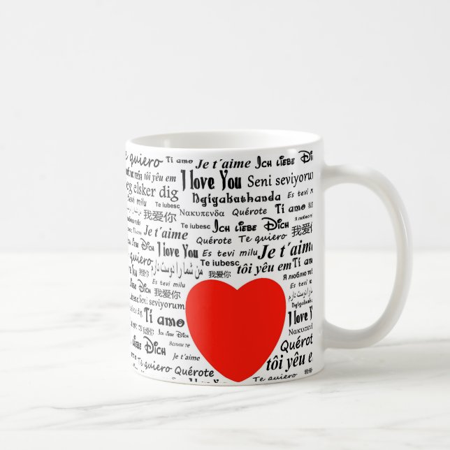 Mug coeur je t'aime (Droite)