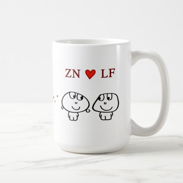Mug "Coeur LF de ZN " (Droite)