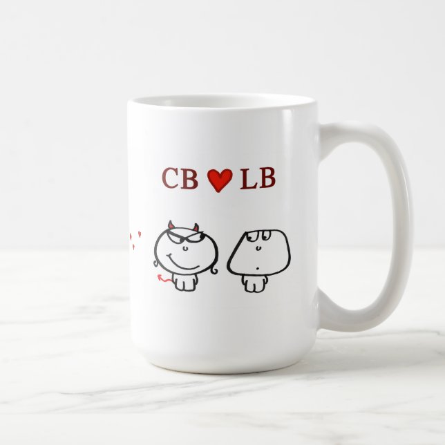 Mug "Coeur livres de CB " (Droite)