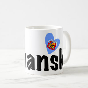 Mug Coeur Luhansk, Л у г а н с ь, Ukraine, J'Aime Luha