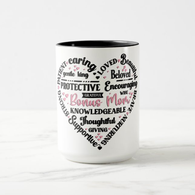 Mug Cœur Mignon/Maman Bonus (Centre)