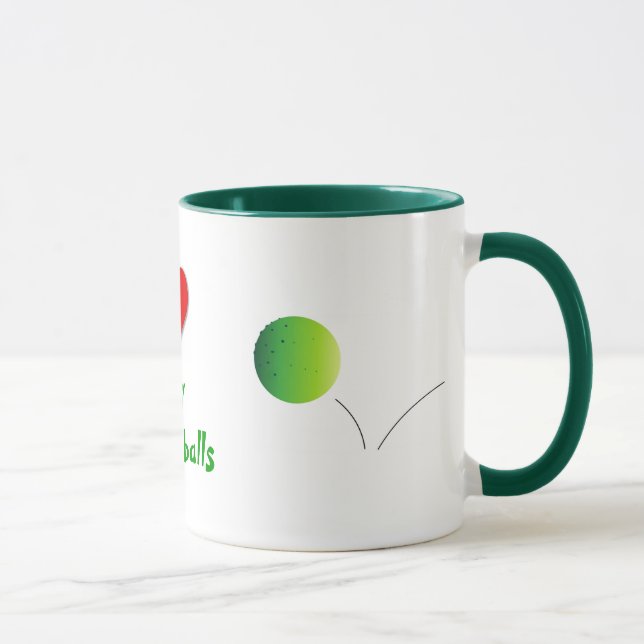 Mug Coeur mon Pickleballs - (Droite)