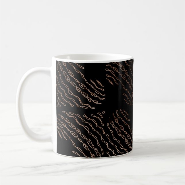 Mug Coeur motif sans couture ornement Saint-Valentin (Gauche)
