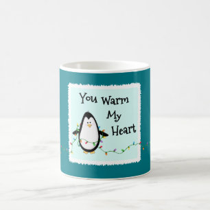 Mug Coeur Noël Noël Gite Cadeau Amusant Penguin