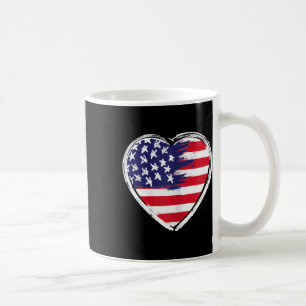 Mug Coeur nous drapeau 4 juillet patriotique américain
