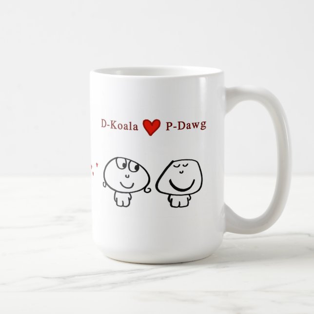 Mug "Coeur P-Dawg de D-Koala " (Droite)