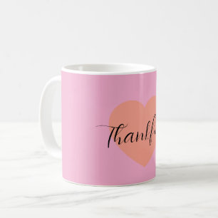 Mug Cœur Reconnaissant – Design Minimaliste Double