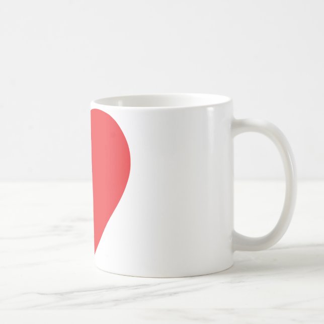 Mug coeur rouge (Droite)