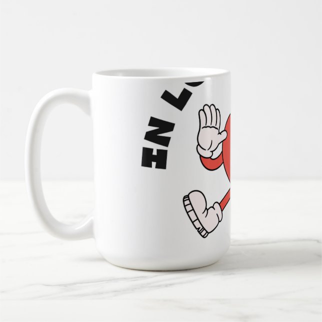 Mug coeur rouge (Gauche)