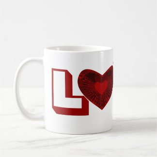 Mug coeur rouge