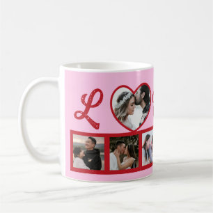Mug Coeur rouge amour cadeau de la Saint Valentin pers