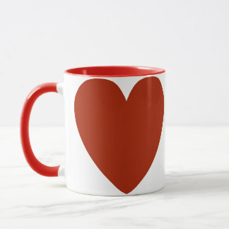 Mug Coeur rouge clair
