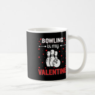Mug Cœur rouge Cupidon Amour Graphique Bowling Is My V