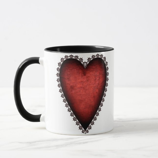 Mug Coeur rouge gothique (Gauche)