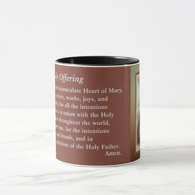 Mug Coeur sacré de l'offre quotidienne de Jésus (Centre)