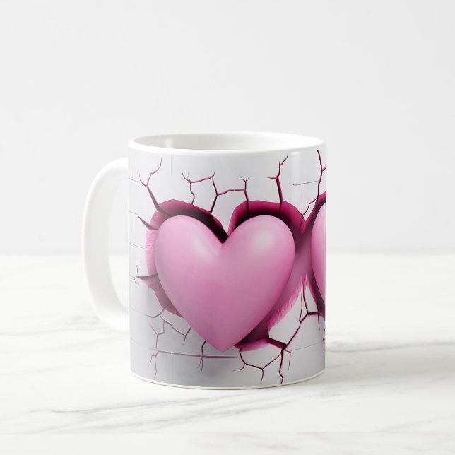 Mug Coeur Série 1-17 (Devant gauche)