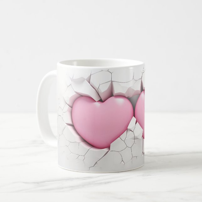 Mug Coeur Série 1-7 (Devant gauche)