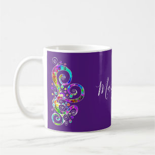 Mug Coeur spiral Peint à la main 2