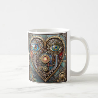 Mug Coeur Steampunk Fantaisiste Je Te Vois Je T'Aime