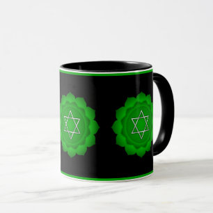 Mug Coeur vert spirituel Chakra Zen Yoga Namaste