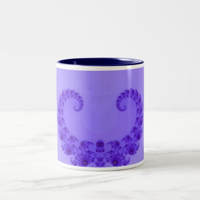 Mug Cœur Violet Bleu (Centre)
