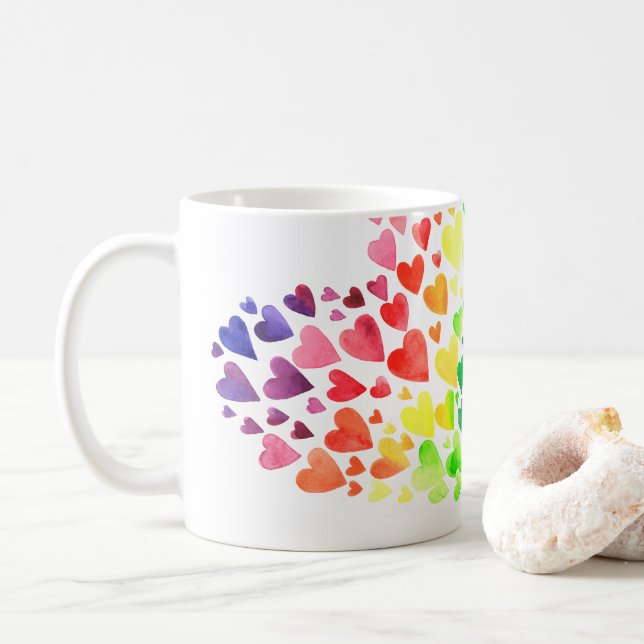 Mug Coeurs (Avec donut)