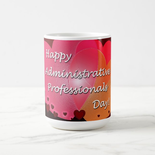 Mug Coeurs administratifs heureux de jour de (Centre)