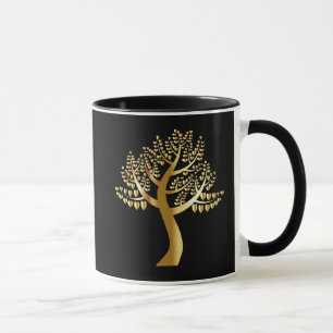 Mug Coeurs amateurs d'or sur un Gold Tree