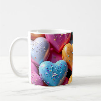 Mug Cœurs Amoureux de Bonbons Colorés