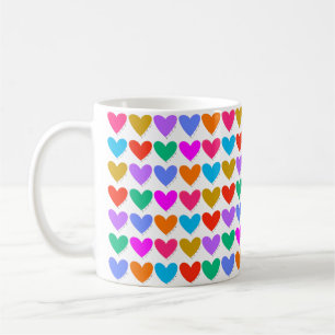 Mug Cœurs Arc-en-ciel