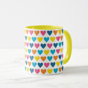 Mug Cœurs Arc-en-ciel Colorés Vibrants