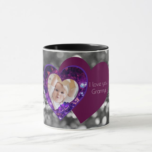 Mug Cœurs avec message  (Centre)
