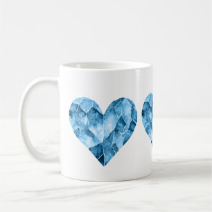 Mug Cœurs bleus