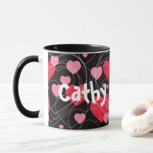 Mug Coeurs, coeurs, coeurs